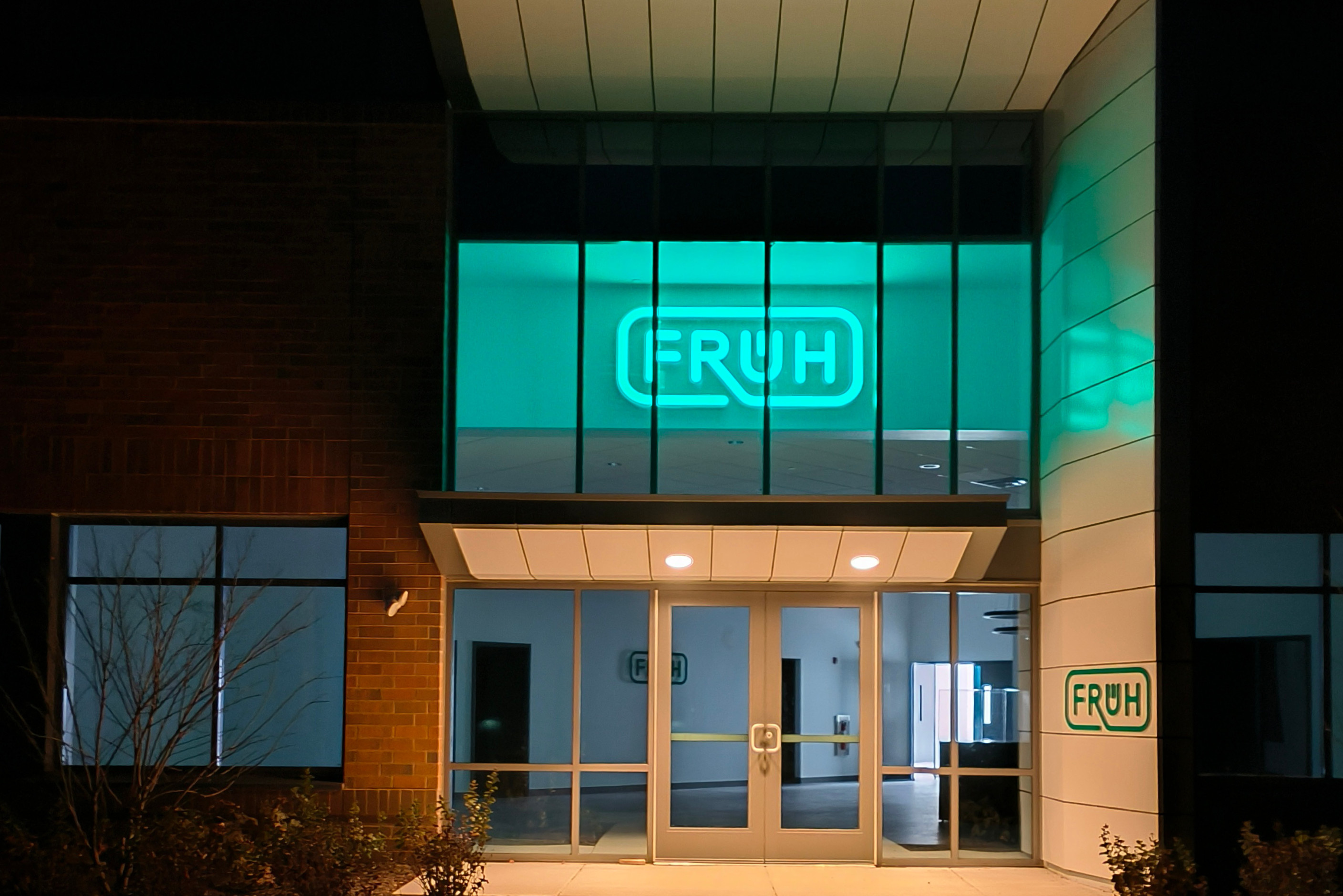 Fruh entrance by night
